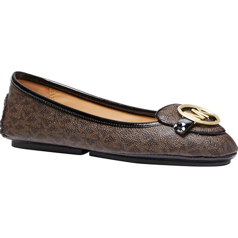 michael kors lillie moccasin flats brown|mk lillie moccasin flats.